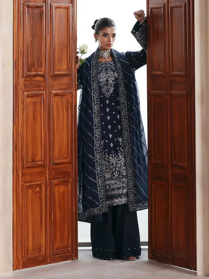 Gulaal Serica Raw Silk Deep Blue Raw Silk – view 6 – Poshaq