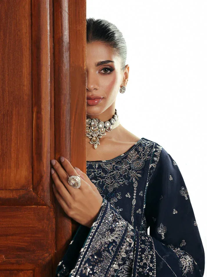 Gulaal Serica Raw Silk Deep Blue Raw Silk – view 7 – Poshaq