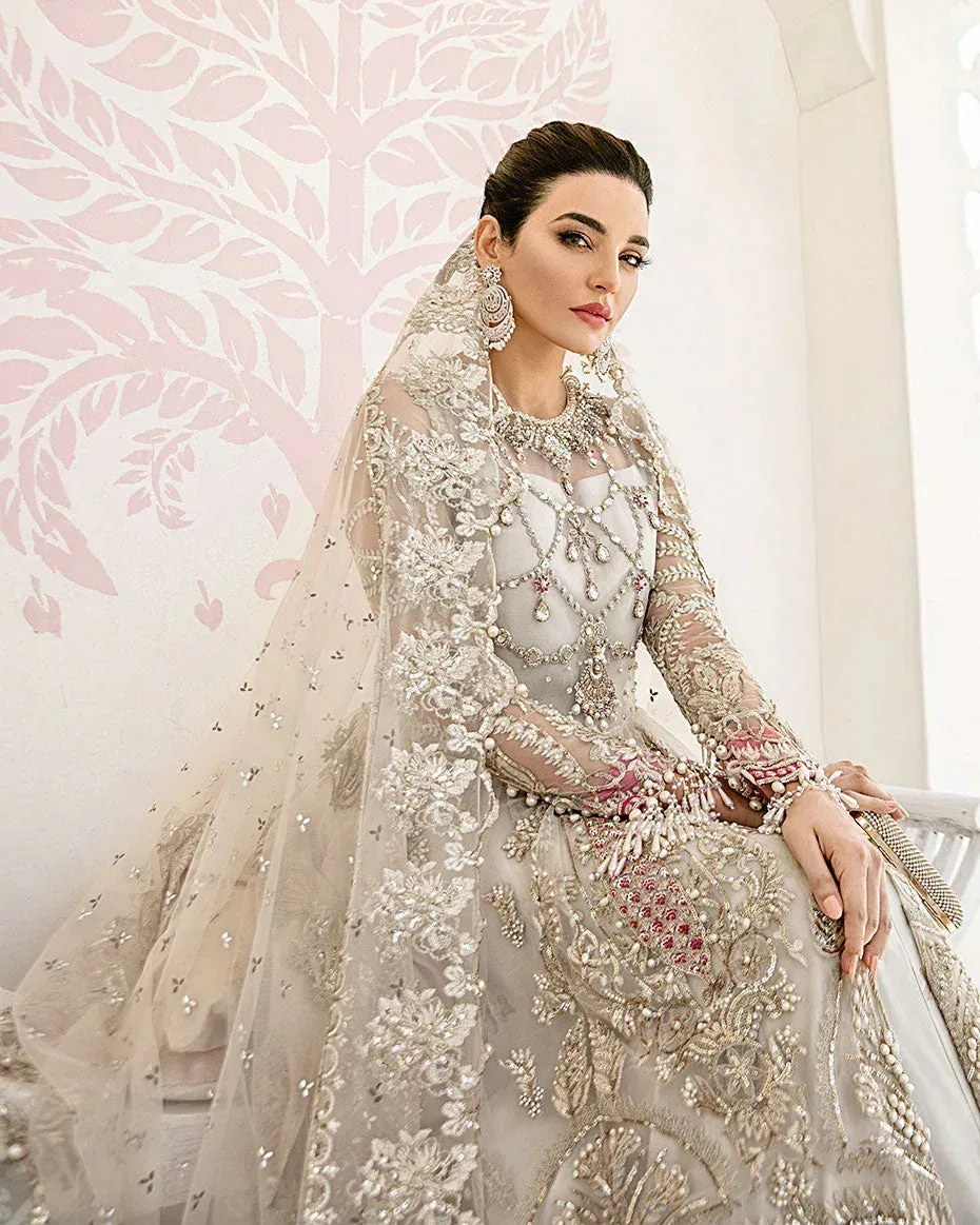 Gulaal Wedding Formals White Raw Silk – view 3 – Poshaq