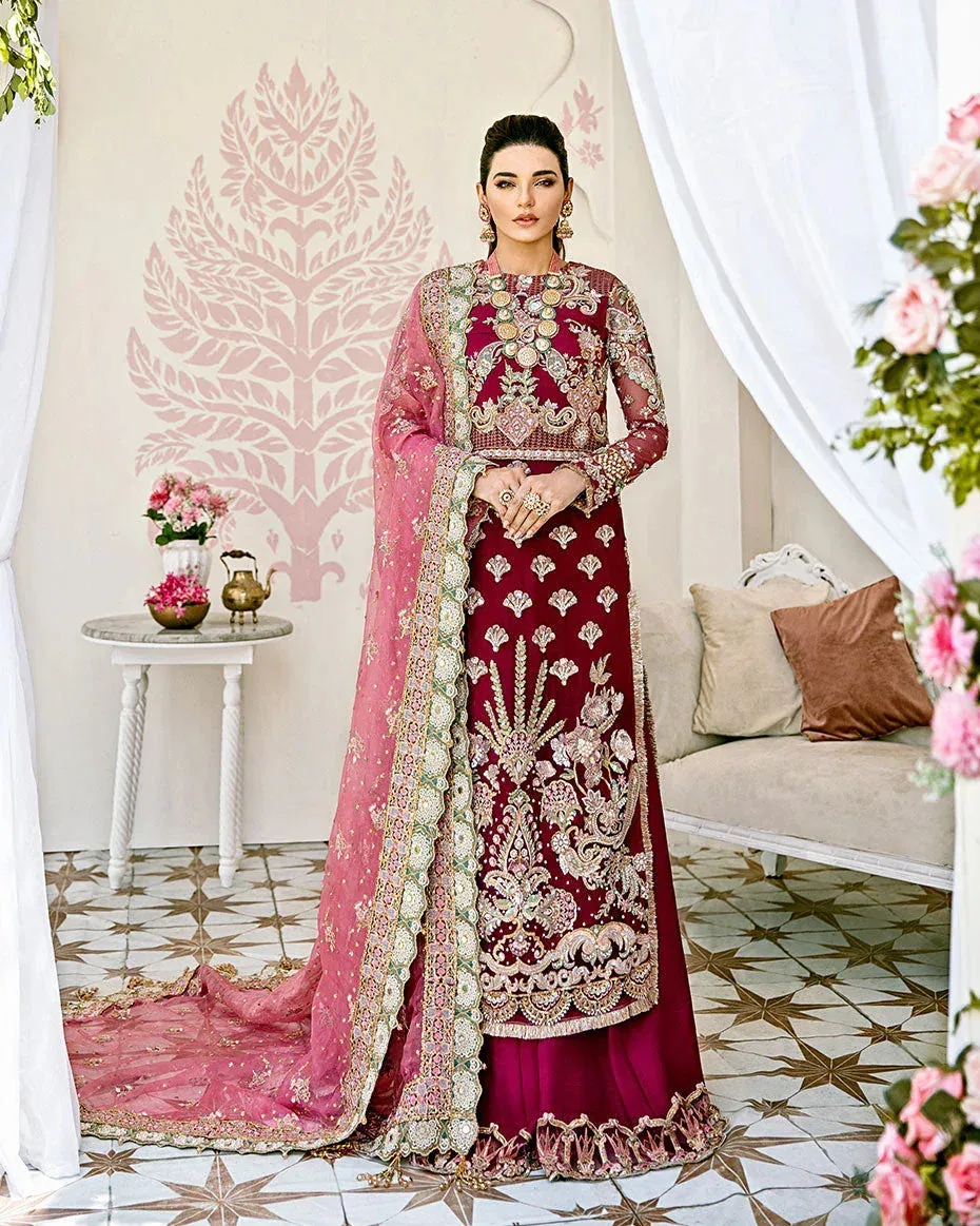 Gulaal Wedding Formals Pink Raw Silk – view 1 – Poshaq