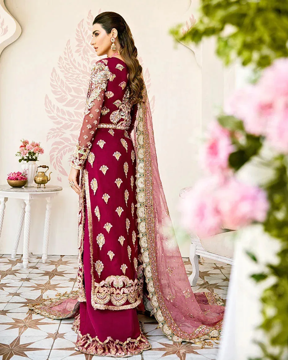 Gulaal Wedding Formals Pink Raw Silk – view 2 – Poshaq