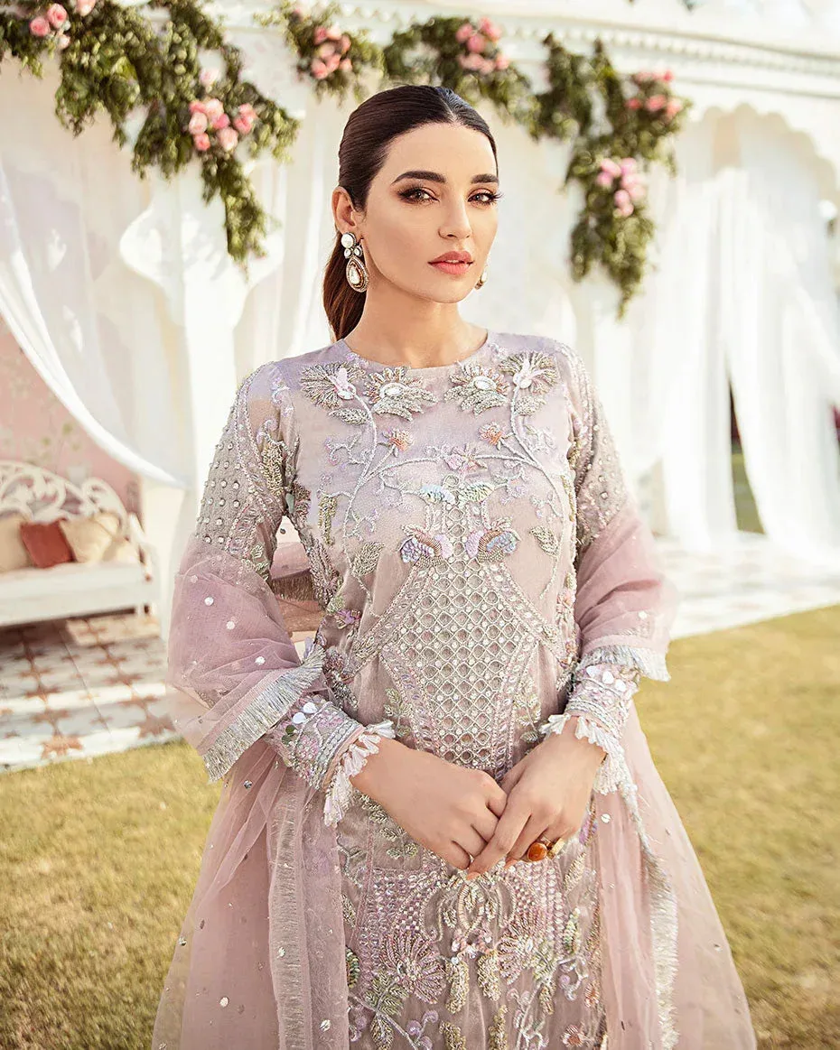 Gulaal Wedding Formals Silver Raw Silk – view 3 – Poshaq
