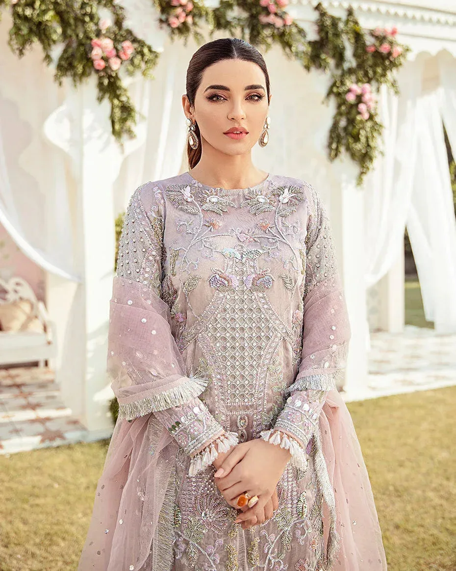 Gulaal Wedding Formals Silver Raw Silk – view 4 – Poshaq