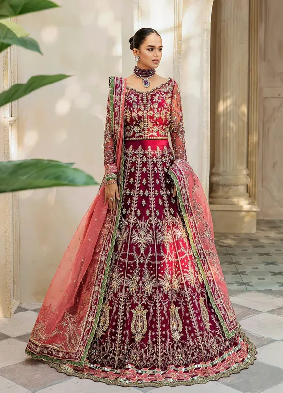 Gulaal Wedding Formals Magenta – view 1 – Poshaq
