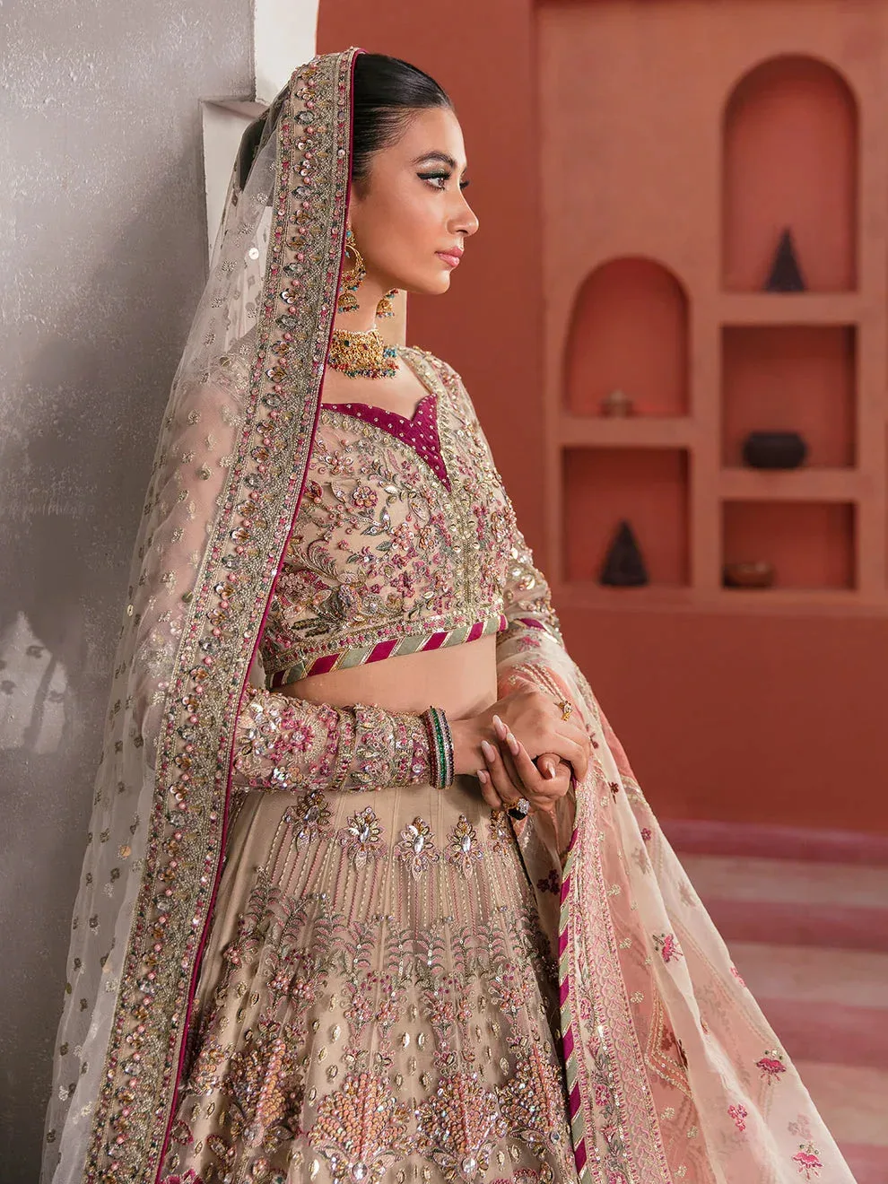 Gulaal Wedding Formals Fuchsia – view 3 – Poshaq