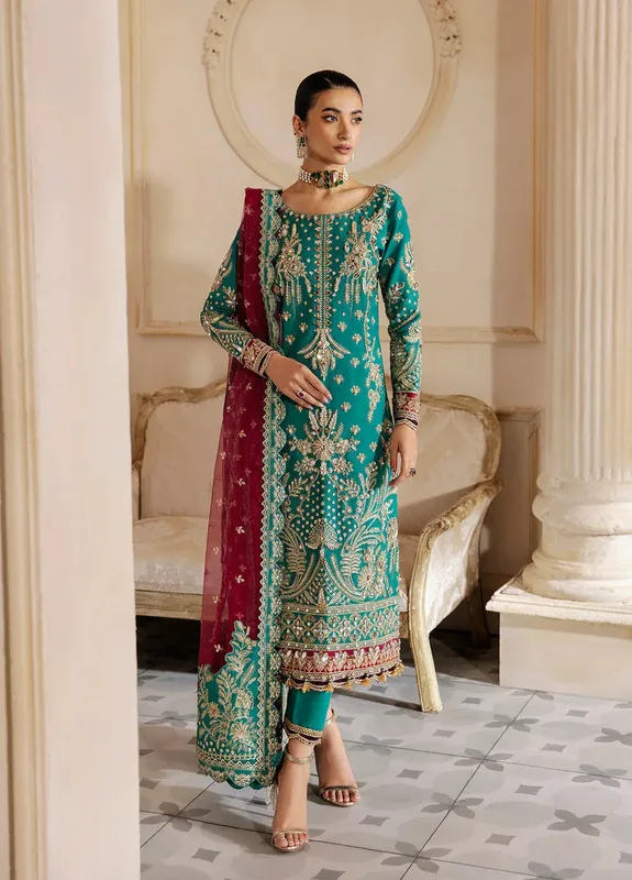 Gulaal Wedding Formals Green – view 1 – Poshaq