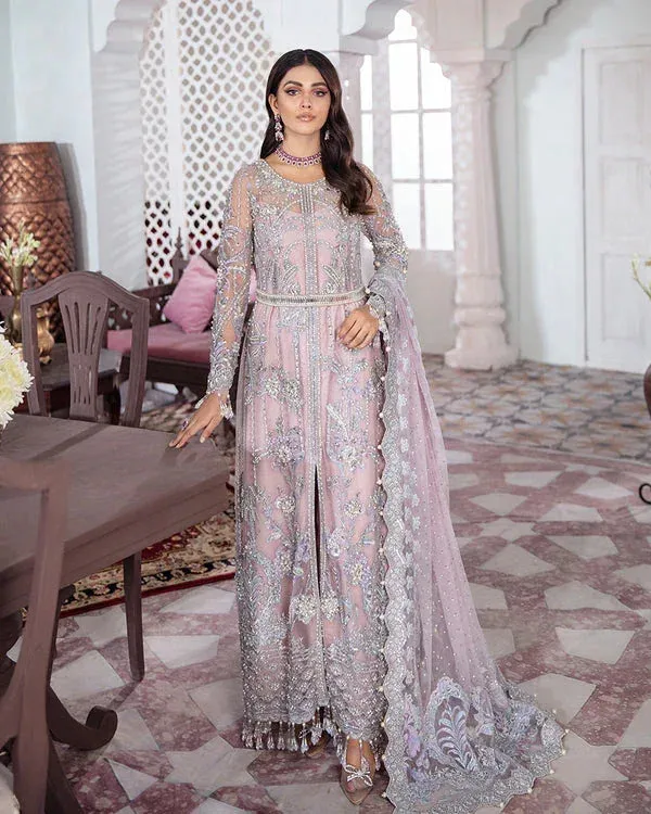Gulaal Wedding Formals Silver Raw Silk – view 1 – Poshaq