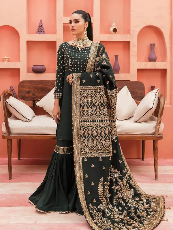 Gulaal Wedding Formals Green – view 1 – Poshaq