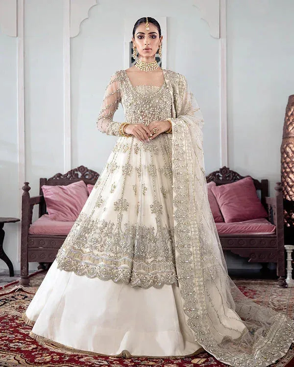 Gulaal Wedding Formals Off White Silk – view 1 – Poshaq