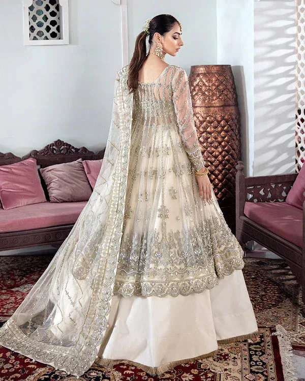 Gulaal Wedding Formals Off White Silk – view 2 – Poshaq