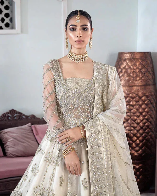 Gulaal Wedding Formals Off White Silk – view 3 – Poshaq