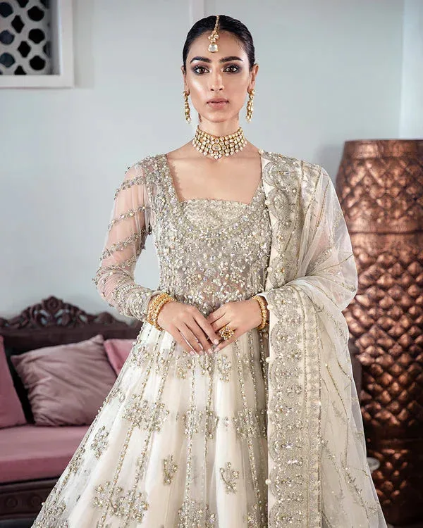 Gulaal Wedding Formals Off White Silk – view 5 – Poshaq