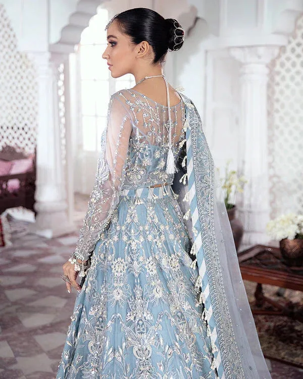 Gulaal Wedding Formals Silver Raw Silk – view 3 – Poshaq