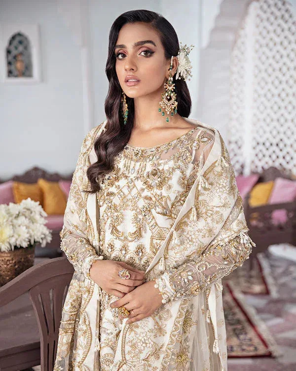 Gulaal Wedding Formals Off White Raw Silk – view 3 – Poshaq