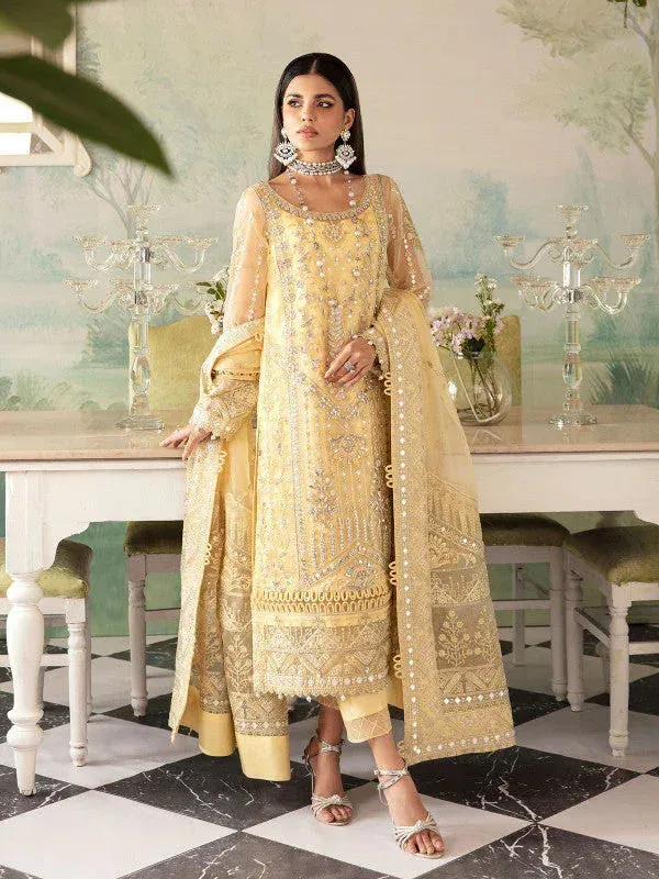 Gulaal Embroidered Chiffon 23 Raw Silk – view 1 – Poshaq
