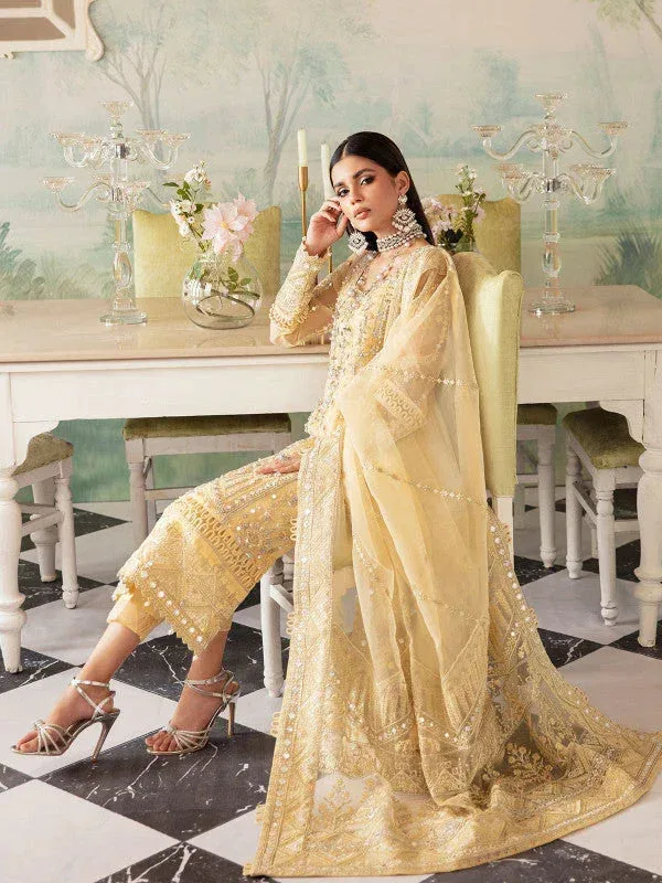 Gulaal Embroidered Chiffon 23 Raw Silk – view 2 – Poshaq