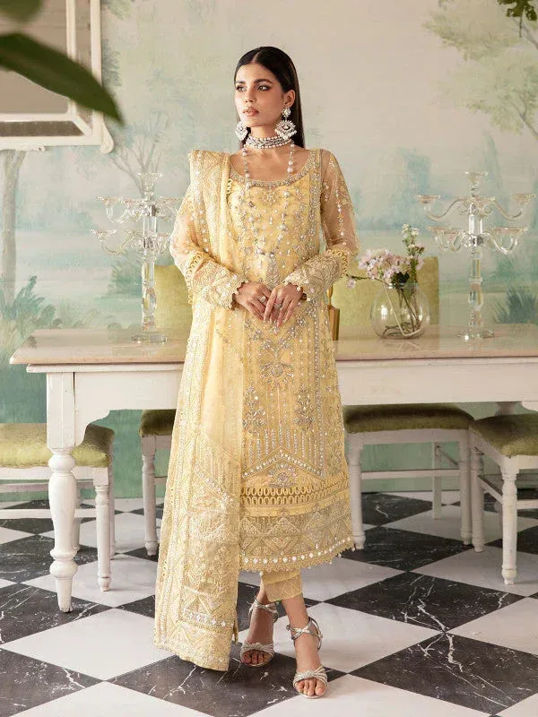 Gulaal Embroidered Chiffon 23 Raw Silk – view 5 – Poshaq