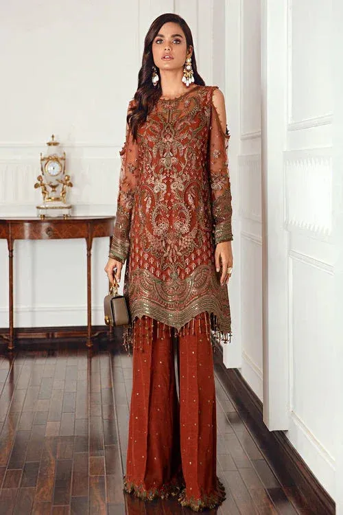 Jazmin Luxury Formals Rust Net – view 1 – Poshaq