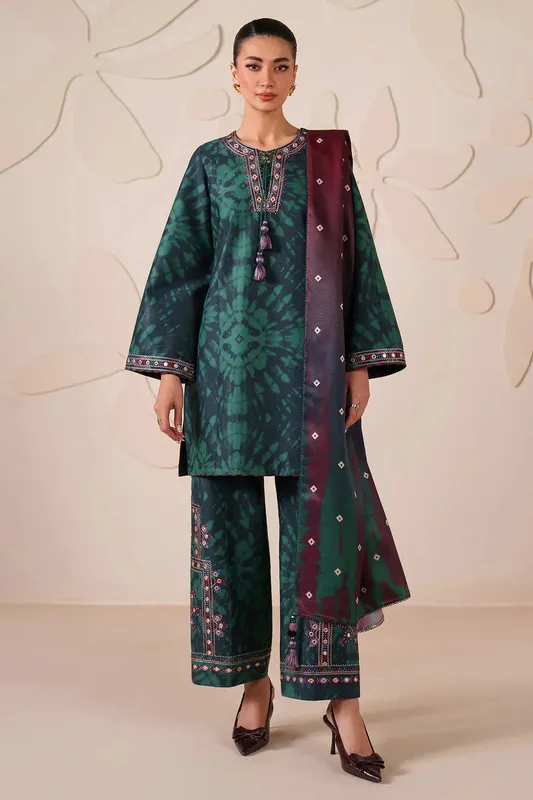 Jazmin Winter 25 Emerald Green Viscose – view 1 – Poshaq