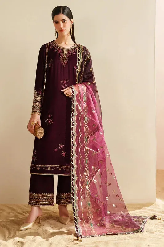 Jazmin Velvet Vogue 25 Dark Plum Velvet – view 1 – Poshaq