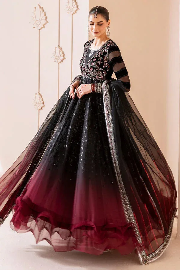 Jazmin Chandni Velvet Formals 25 Black Raw Silk – view 4 – Poshaq
