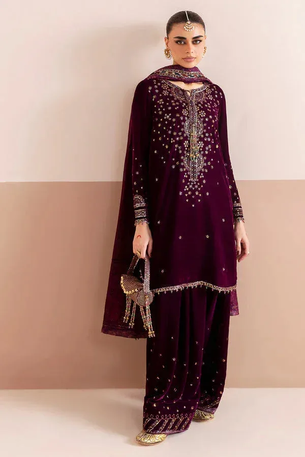 Jazmin Chandni Velvet Formals 25 Magenta Georgette – view 4 – Poshaq
