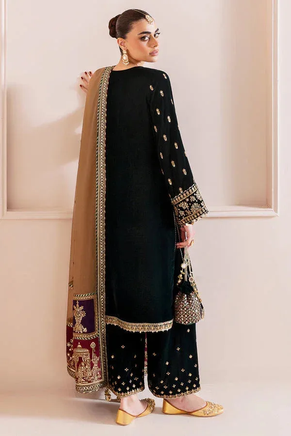 Jazmin Chandni Velvet Formals 25 Black Organza – view 2 – Poshaq