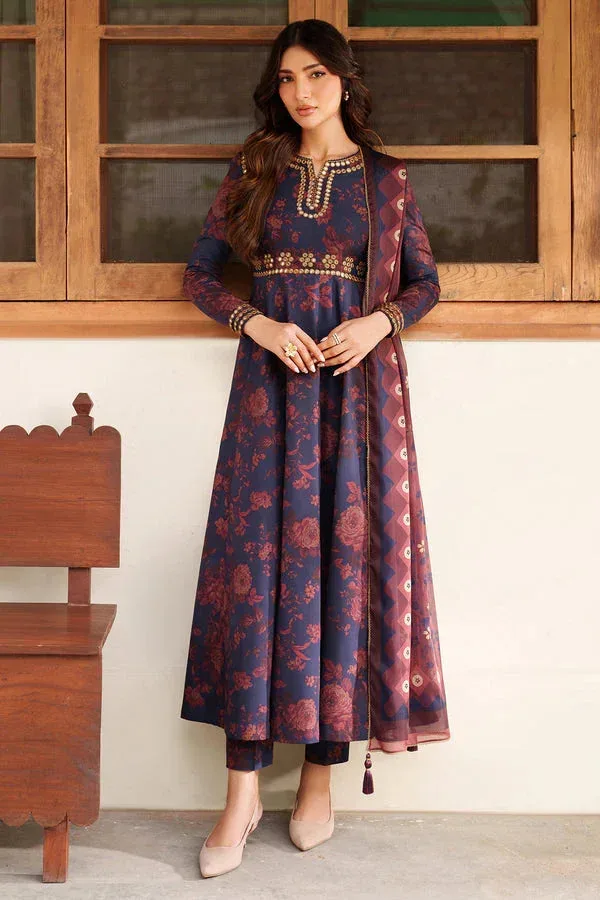 Jazmin Winter 25 Blue Viscose – view 1 – Poshaq