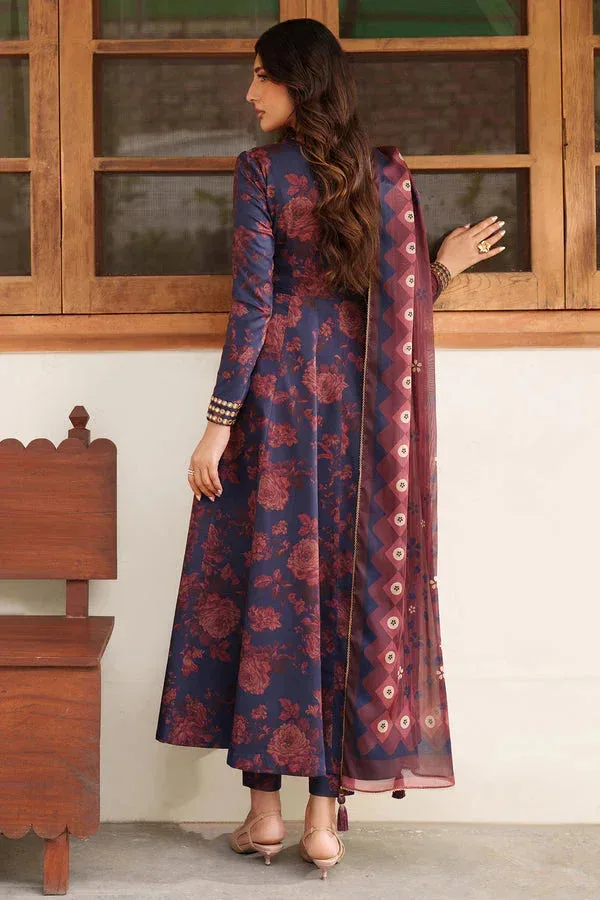 Jazmin Winter 25 Blue Viscose – view 2 – Poshaq