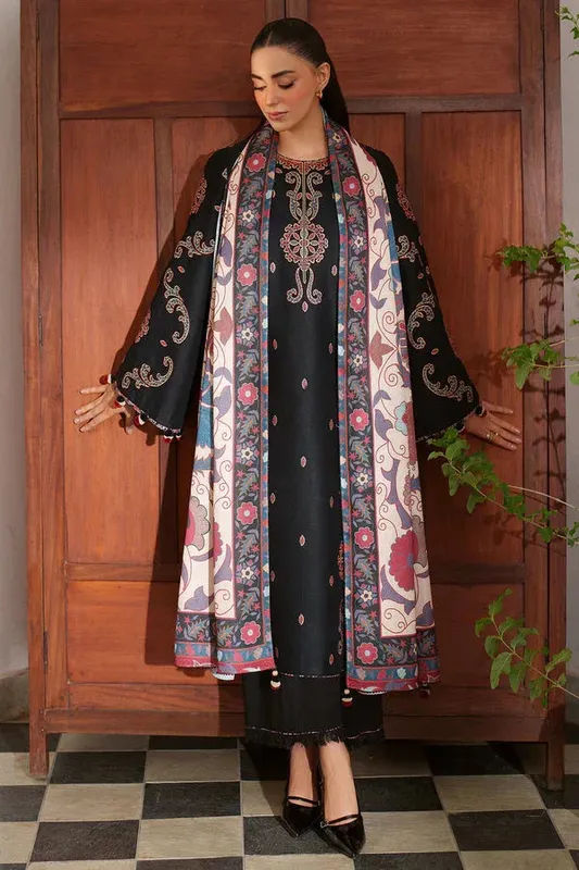 Jazmin Winter 25 Black Viscose – view 1 – Poshaq