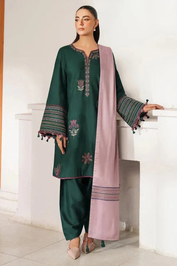 Jazmin Winter 25 Green Jacquard – view 1 – Poshaq