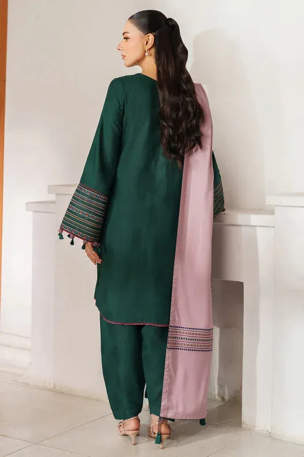 Jazmin Winter 25 Green Jacquard – view 2 – Poshaq