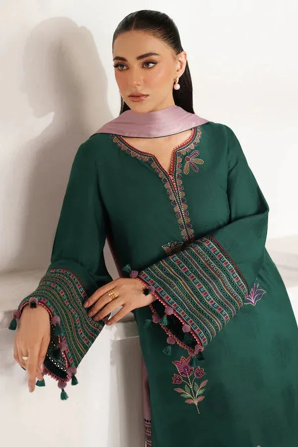 Jazmin Winter 25 Green Jacquard – view 3 – Poshaq