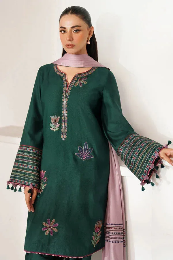 Jazmin Winter 25 Green Jacquard – view 4 – Poshaq