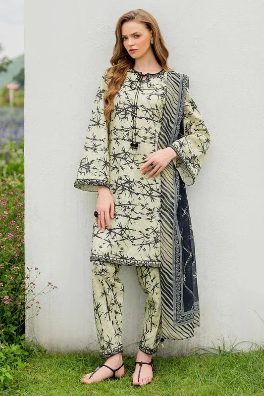 Jazmin Winter 25 Pistachio Cotton Silk – view 1 – Poshaq