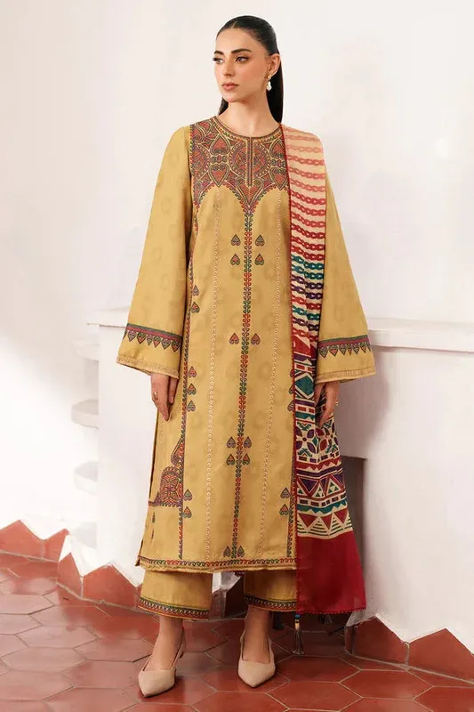 Jazmin Winter 25 Yellow Jacquard – view 1 – Poshaq