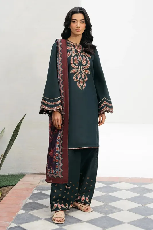 Jazmin Summer Lawn 25 Slate Cambric – view 1 – Poshaq