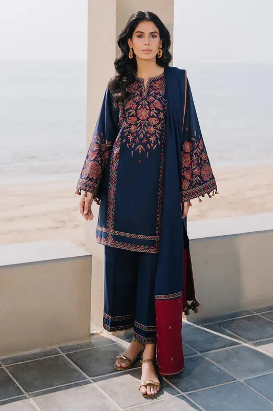 Jazmin Summer Lawn 25 Blue Cambric – view 1 – Poshaq