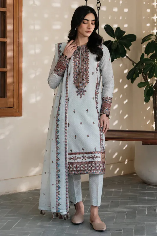 Jazmin Summer Lawn 25 Grey Lawn – view 1 – Poshaq