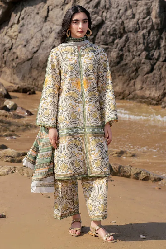 Jazmin Summer Lawn 25 Off White Lawn – view 1 – Poshaq