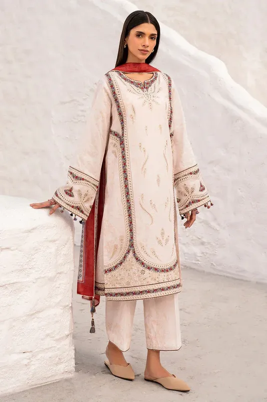 Jazmin Summer Lawn 25 Beige Lawn – view 1 – Poshaq