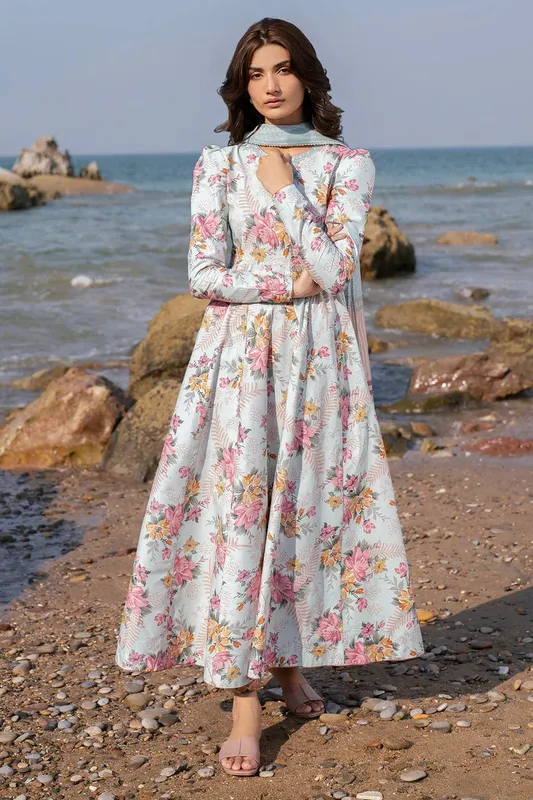 Jazmin Summer Lawn 25 White Lawn – view 1 – Poshaq