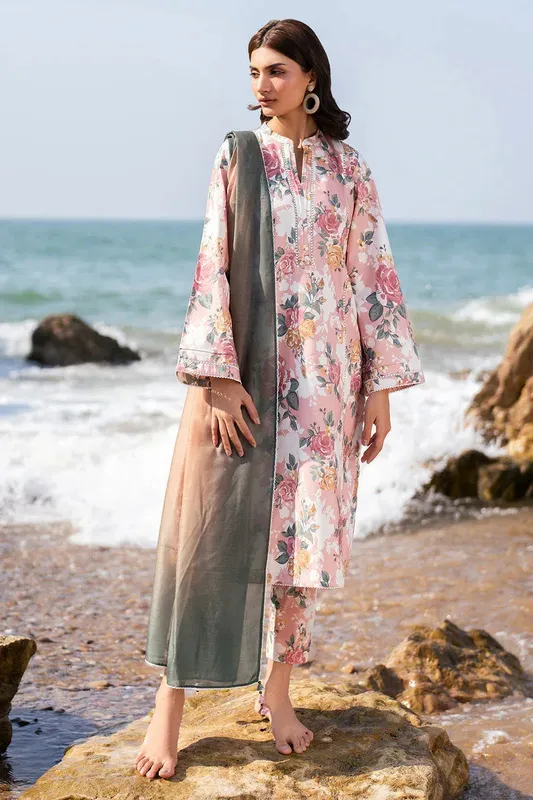 Jazmin Summer Lawn 25 Pink Lawn – view 1 – Poshaq