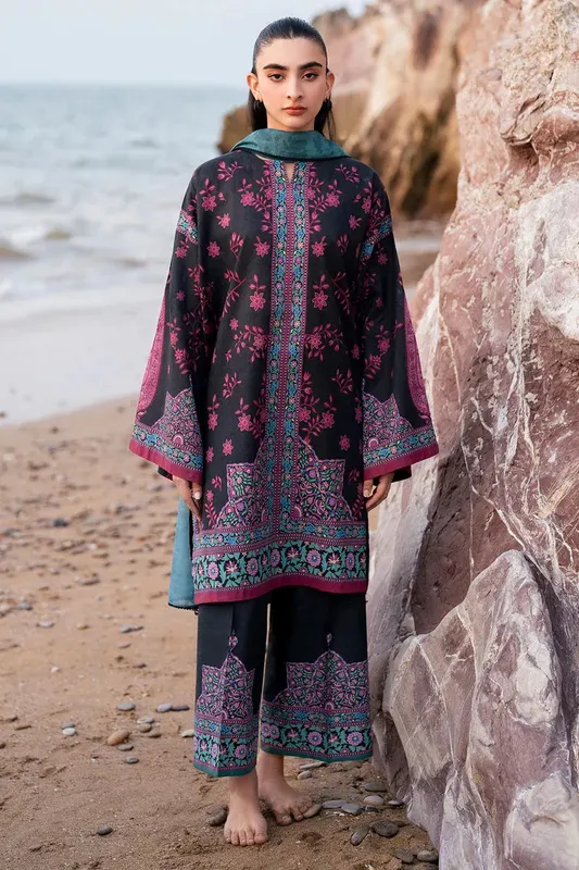 Jazmin Summer Lawn 25 Black Lawn – view 1 – Poshaq