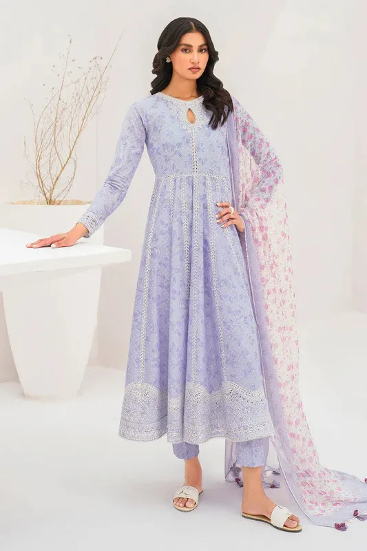 Jazmin Summer Lawn 25 Light Lavender Chiffon – view 1 – Poshaq