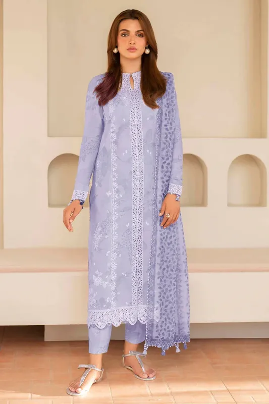 Jazmin Summer Lawn 25 Light Lavender Chiffon – view 1 – Poshaq