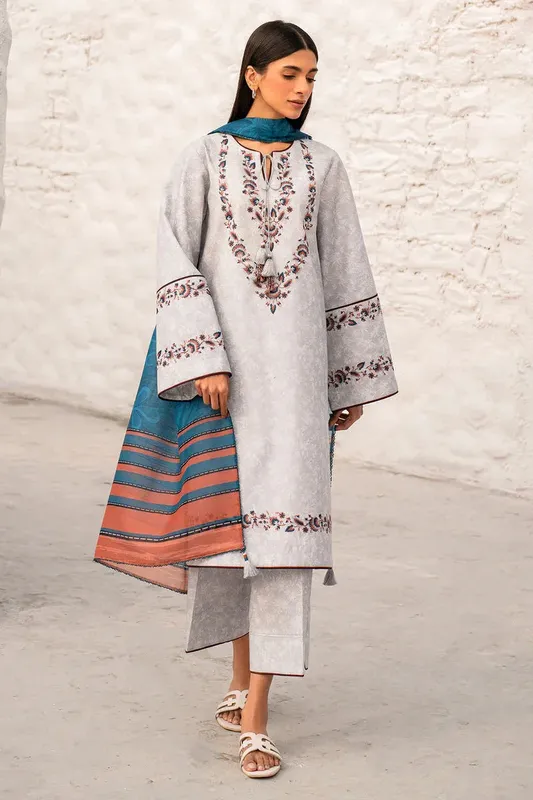 Jazmin Summer Lawn 25 Off White Lawn – view 1 – Poshaq