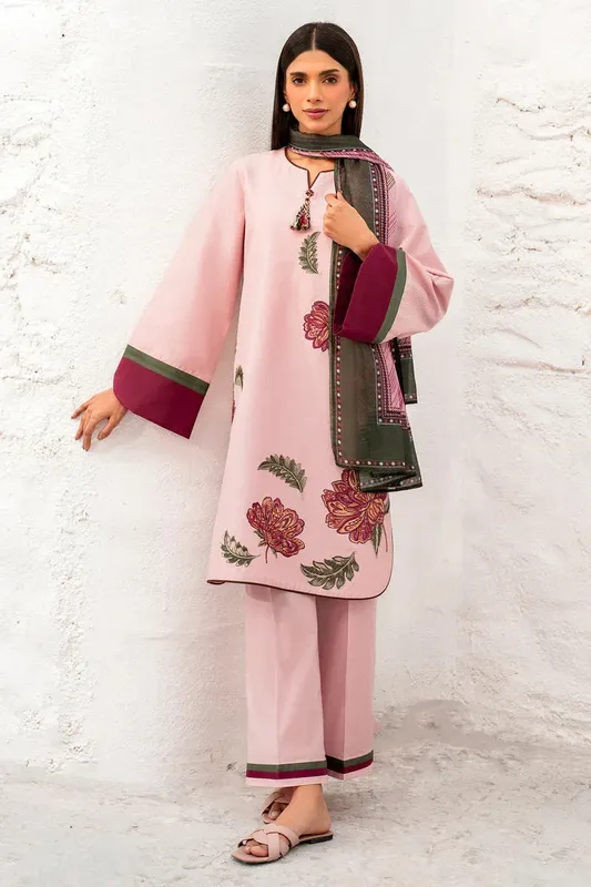 Jazmin Summer Lawn 25 Pink Cambric – view 1 – Poshaq