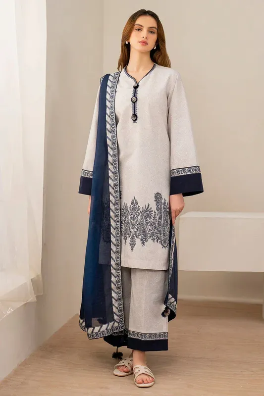 Jazmin Summer Lawn 25 White Cotton Silk – view 1 – Poshaq