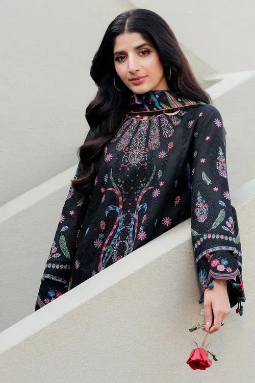 Jazmin Shahkaar Luxury Lawn 25 Black Cambric – view 4 – Poshaq